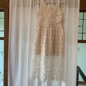 Girls size 14 lace dress with nude shell lining from Nordstrom.